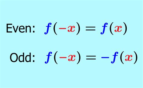 product of even and odd functions